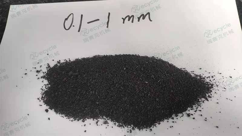 轮胎粉碎颗粒机多少钱一台?粒径选择范围在1-6mm之间